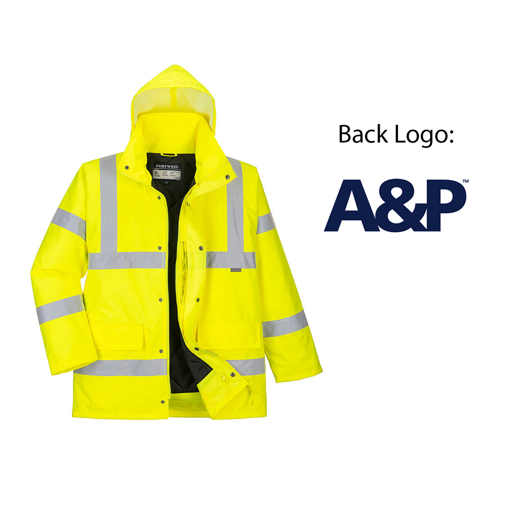 PortWest C465 3-in-1 Warnschutz Pilot Jacke kontrast Klasse 3 | 3XL | gelb | 5036108255825